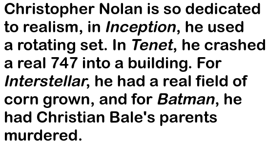 The lengths so directors go to...