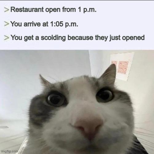 "breakfast restaurant open from 1 p.m."