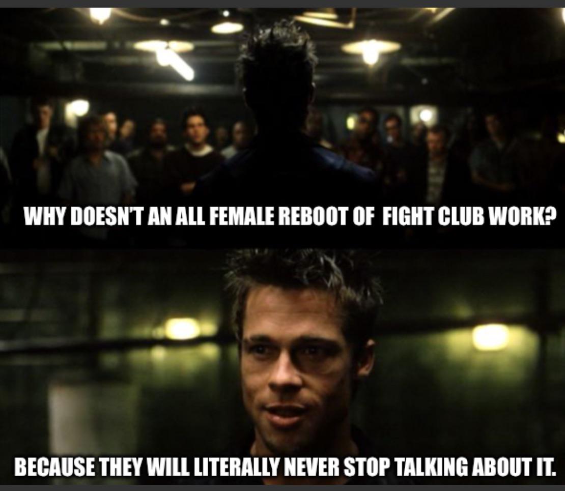 The 1st rule of Fight Club