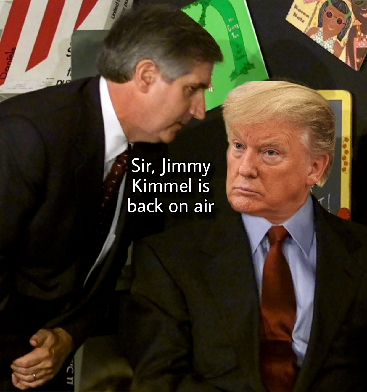 Donald seen crying
