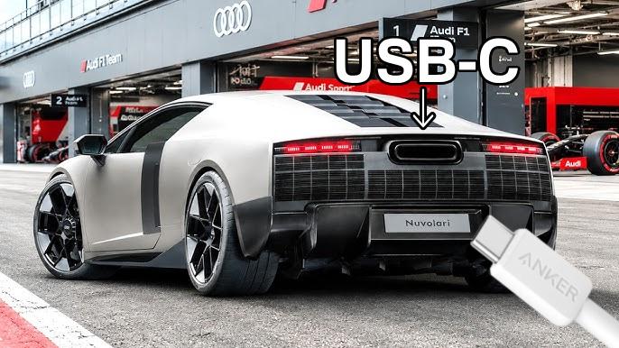At least your phone won't die while you snap this supercar you can't buy