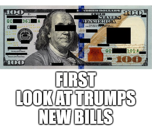 Trump's signature on new currency looks as expected...