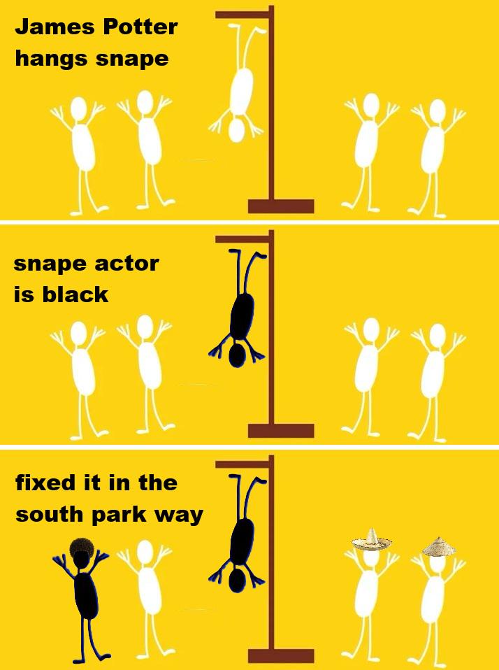 harry potter snape - south park flag