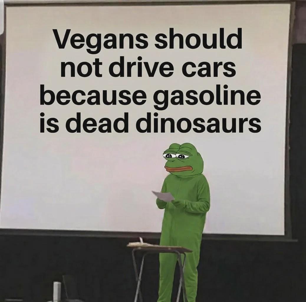 Why can't vegans drive?