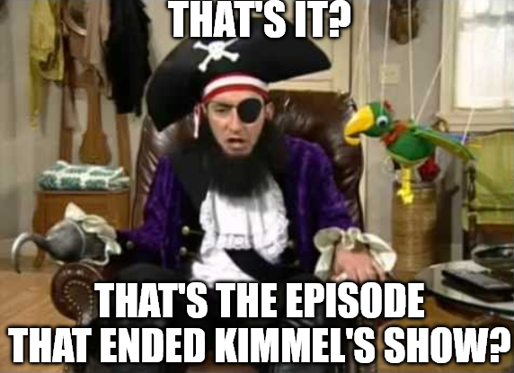 He didn't even make fun of Kirk! He just made fun of Trump!
