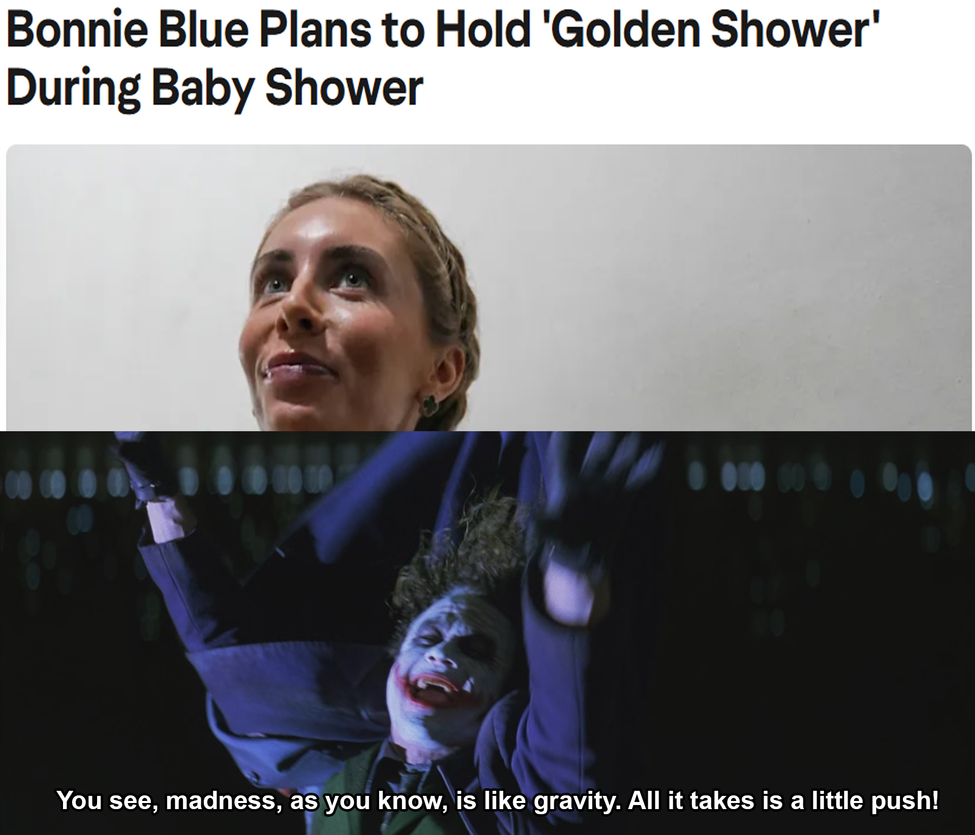 Her kid is gonna grow up to become the next Jack The Ripper