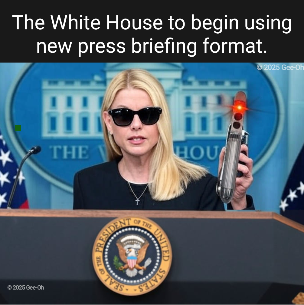 How all governments think, or wish, press briefings worked.
