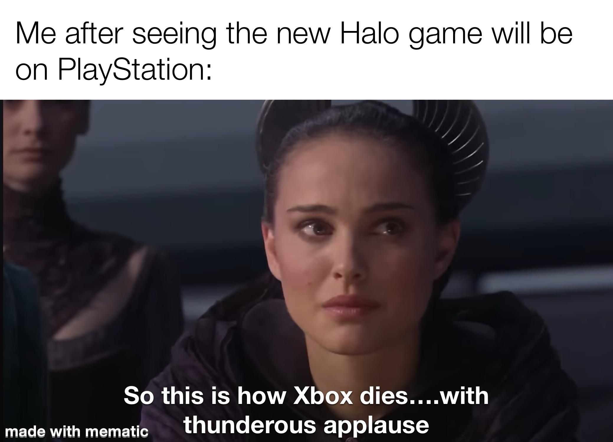 What a sad ending for a war that lasted for 20 years. Seeing Halo on PlayStation is like seeing Batman with the Avengers.