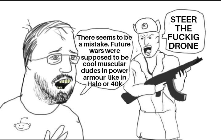 Le military expert has arrived