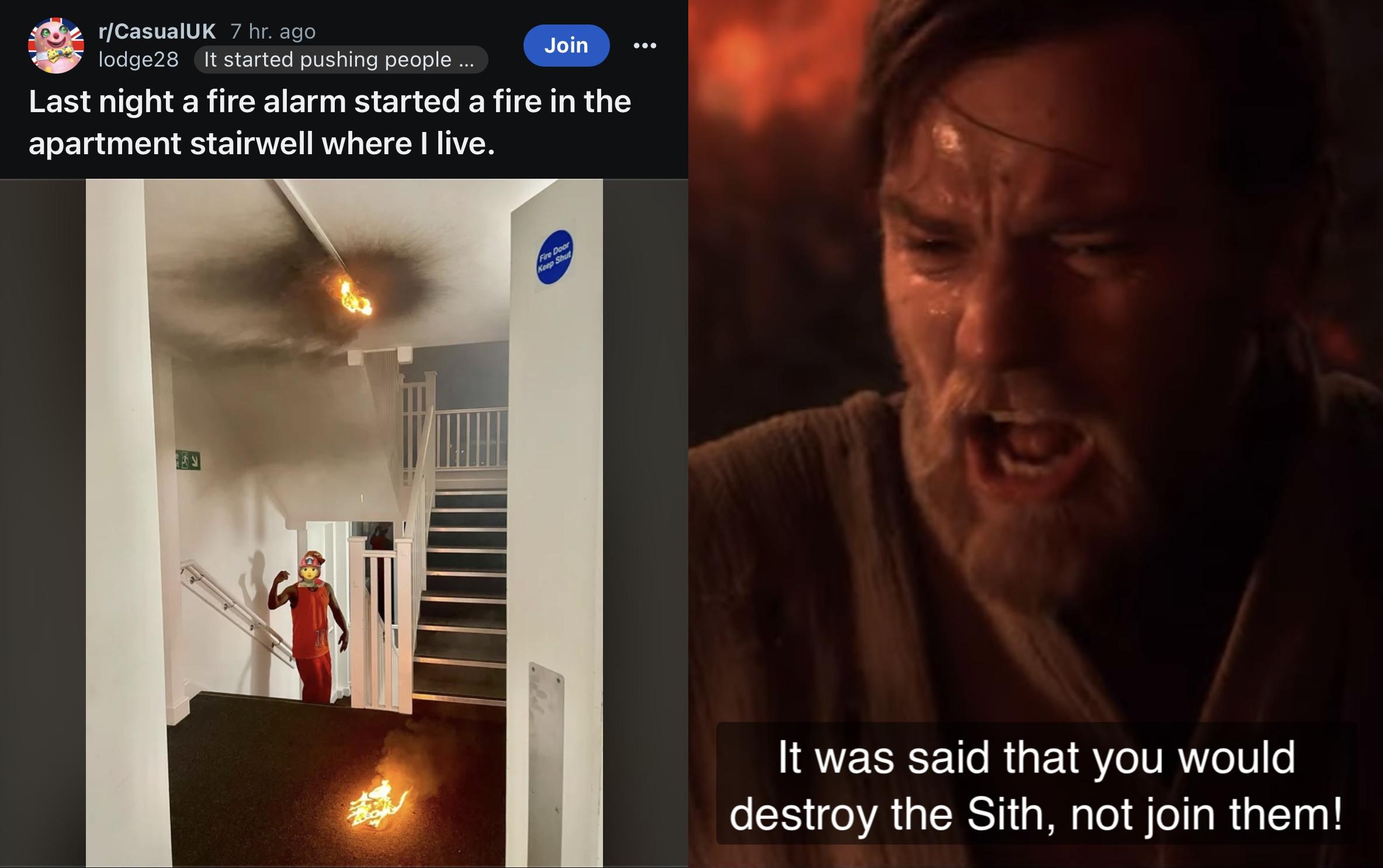 You were my brother fire alarm