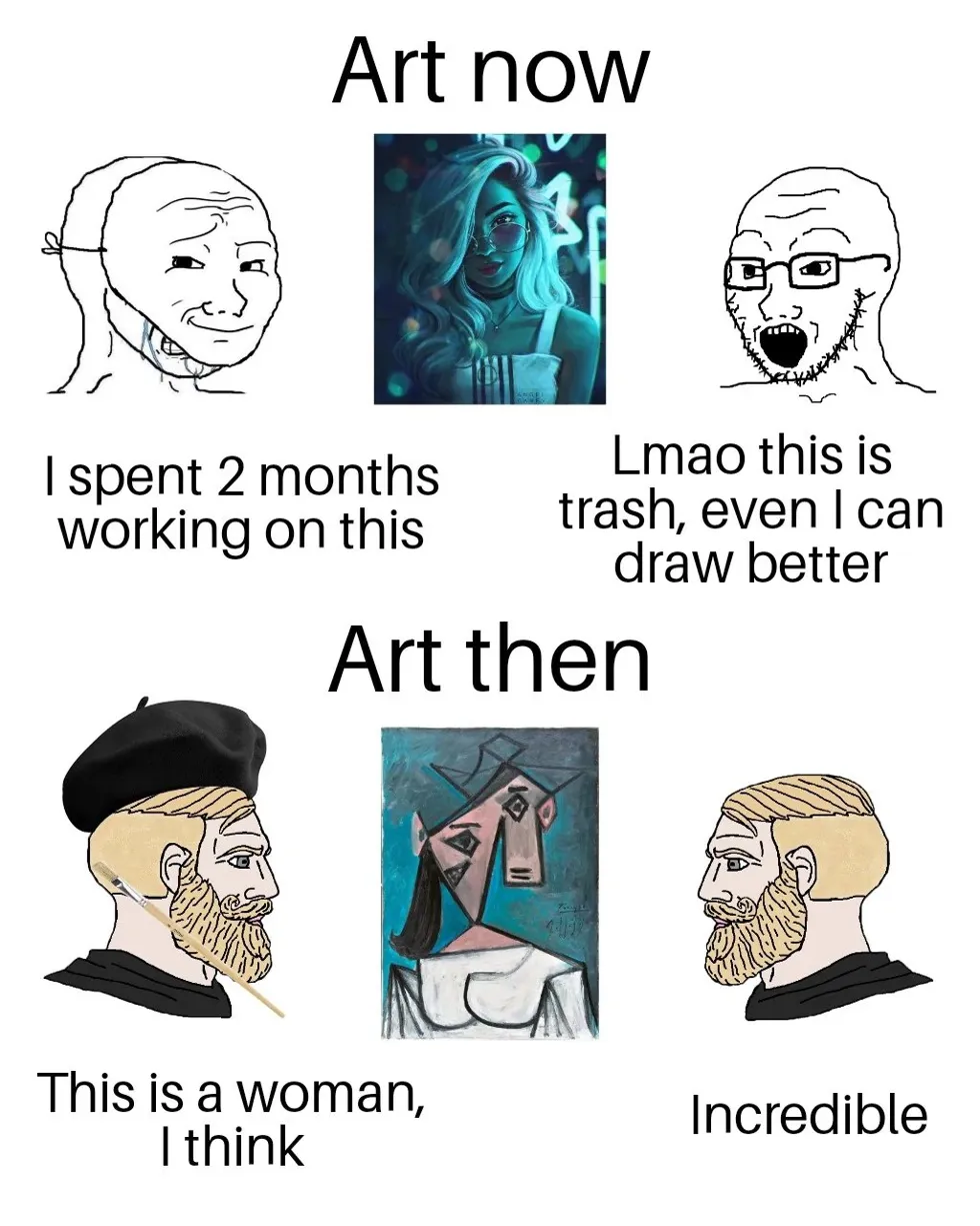 POV: You posted your art online vs. You're Picasso 😭