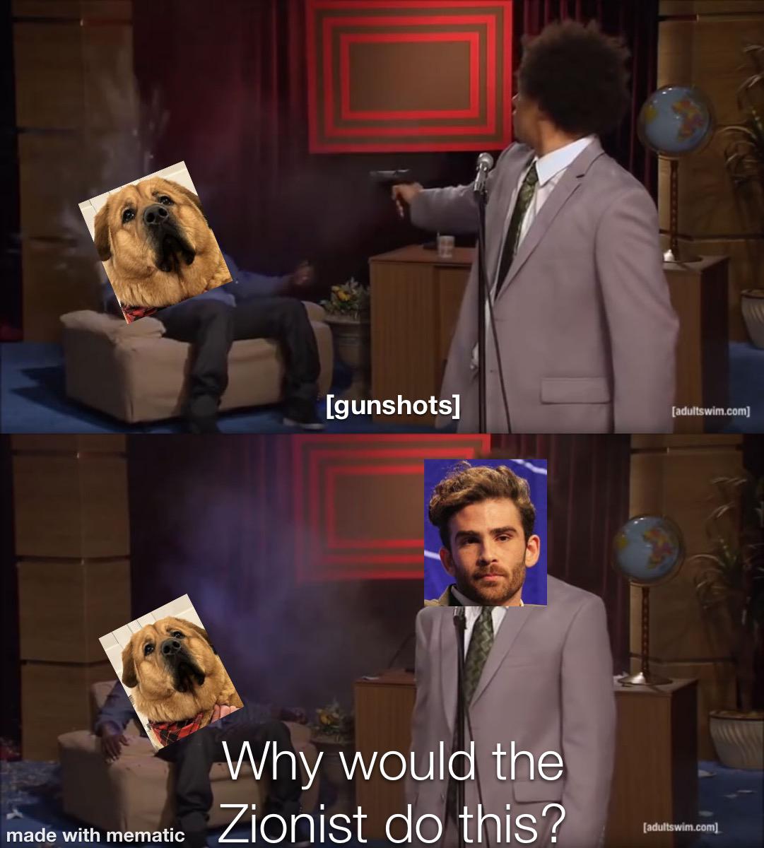 Why would they do this. People who are upset at him are obviously only Right wing people who support Israel.