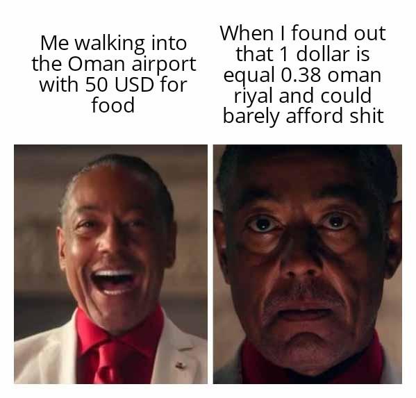 Is this what's it's like to be from a poor country?