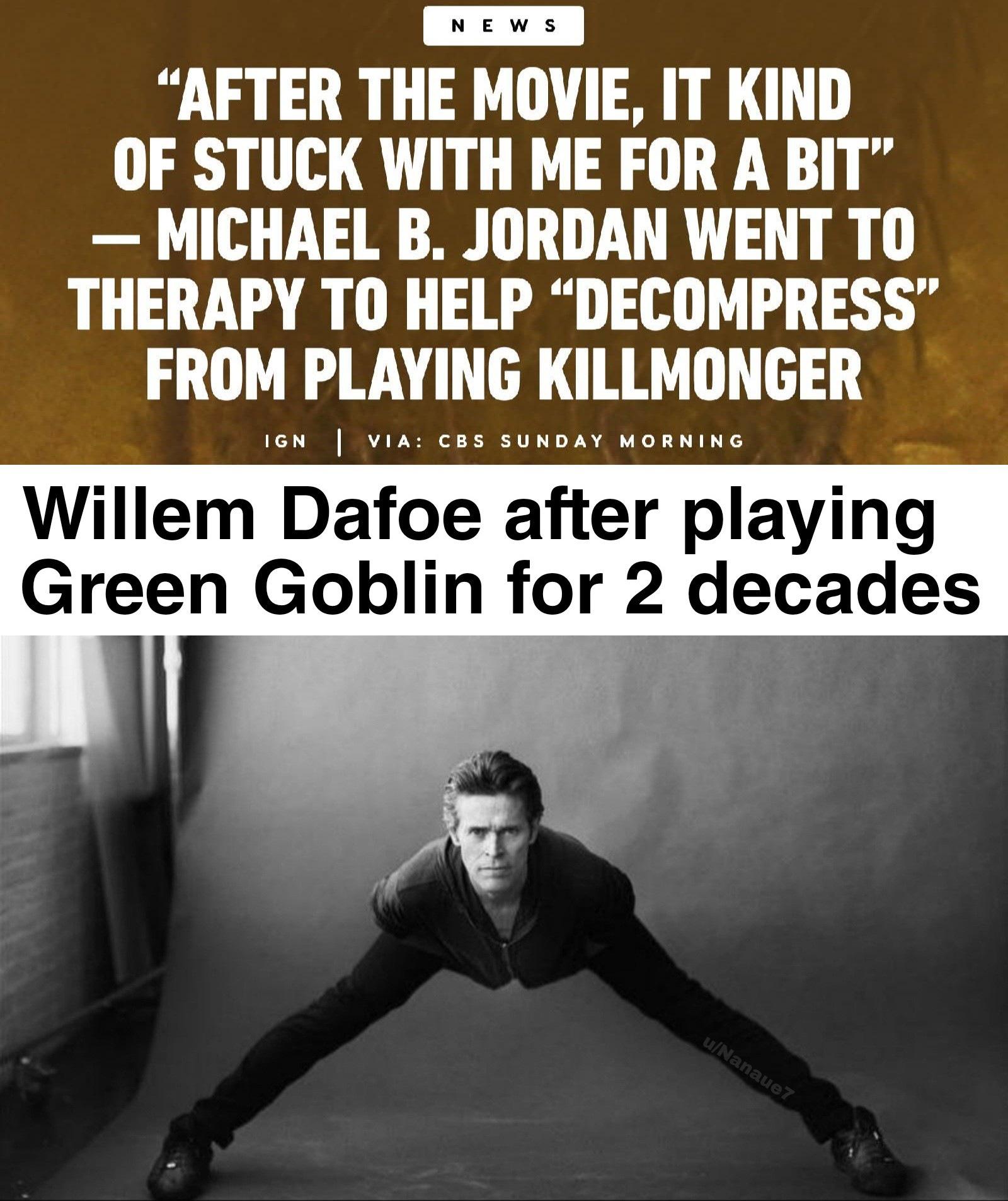 Dafoe never stopped cookin