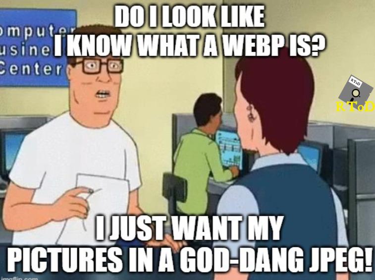 Who used .webp