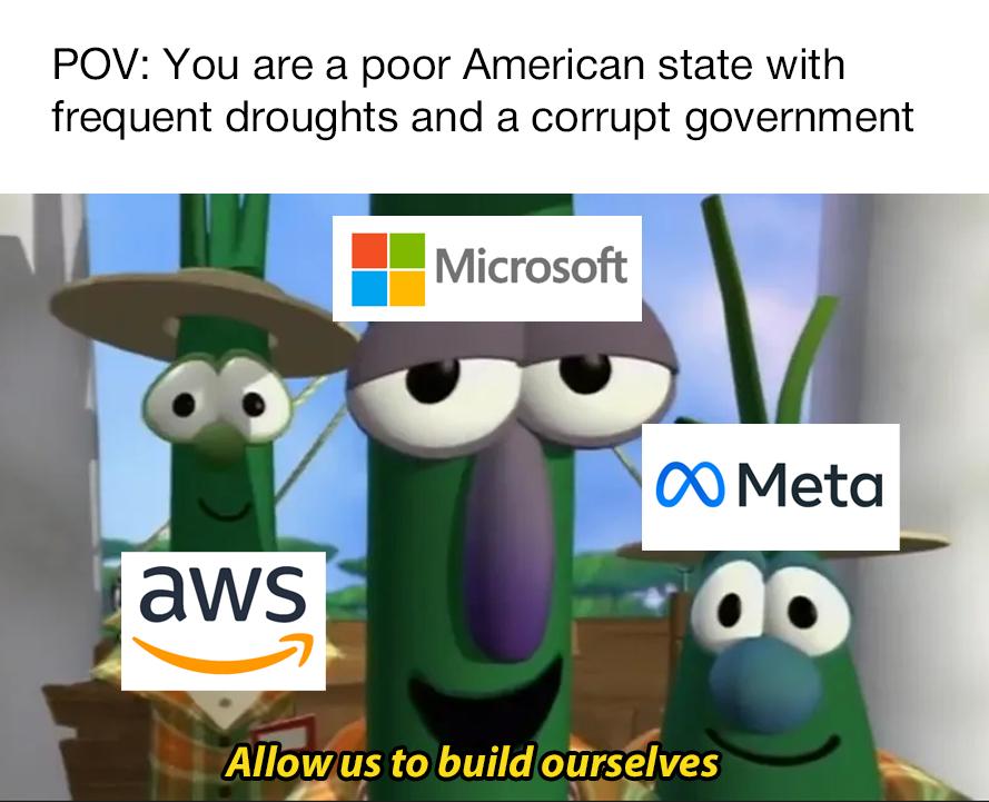 Data for the Data Center God! Water for the Cooling System Throne!