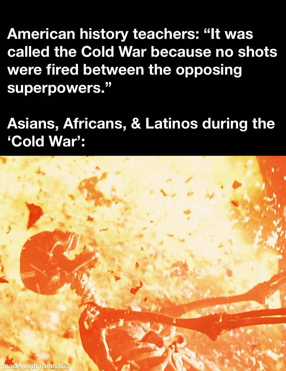 “Cold” is a term relativized to a global nuclear Holocaust I suppose.