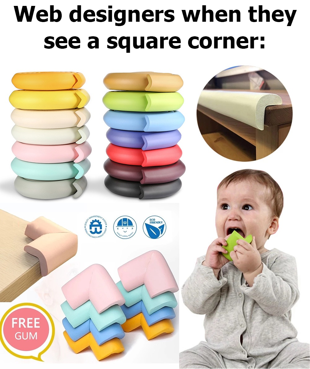 Sharp corners are mean