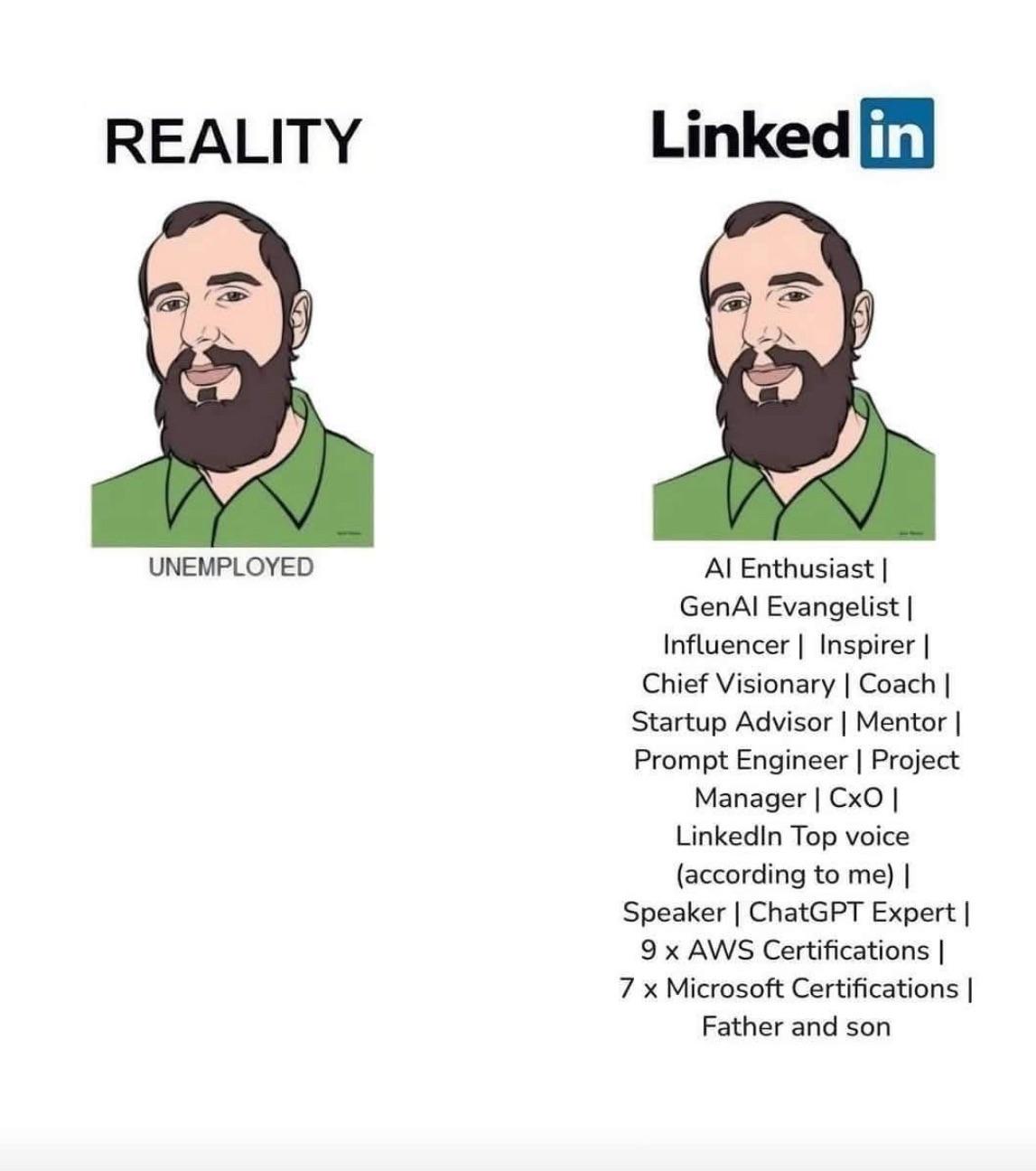 Those profiles on LinkedIn