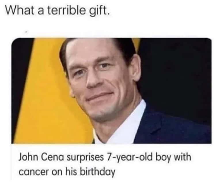 Bad birthday present