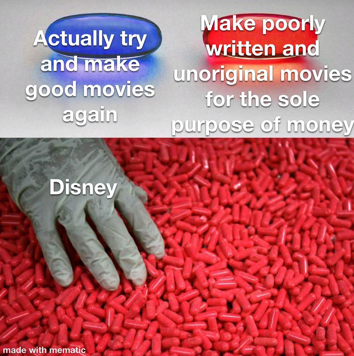 Summarizing modern Disney with a single meme