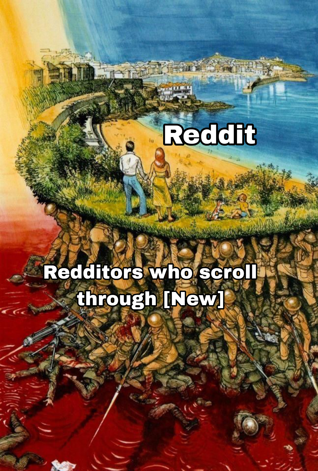 Scrolling through hell